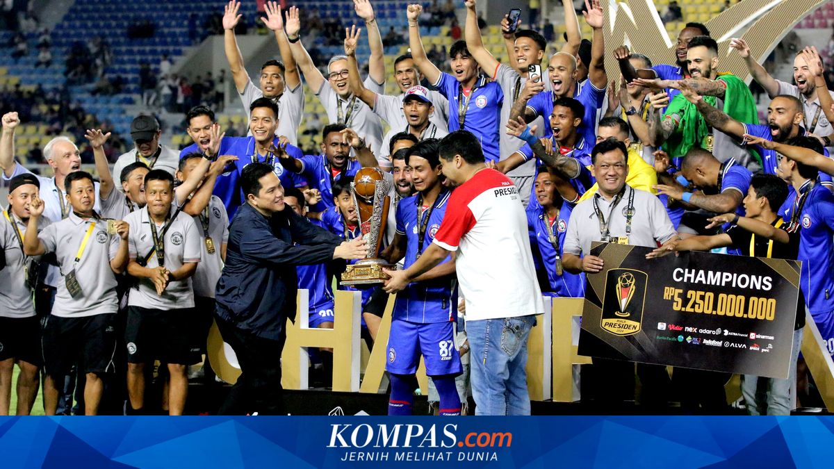 Daftar Juara Piala Presiden sejak 2015, Arema FC Ungguli Persib-Persija