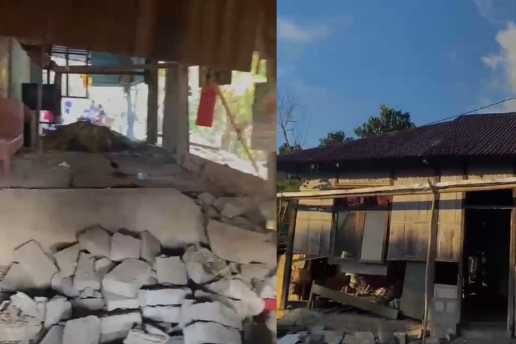 Warga Korban Gempa di Tarunggawang Sikka Mengungsi, Bantuan Tak Kunjung Tiba