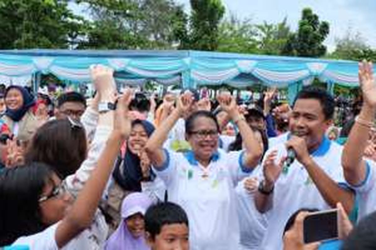 Jelajah 3Ends di Belitung berlangsung meriah dengan kehadiran Menteri Yohana Yembise dan sejumlah mantan penyanyi cilik Indonesia.