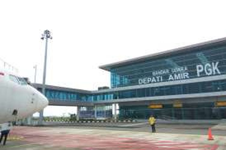 Penampakan bandara baru Depati Amir, Pangkal Pinang, Bangka Belitung.