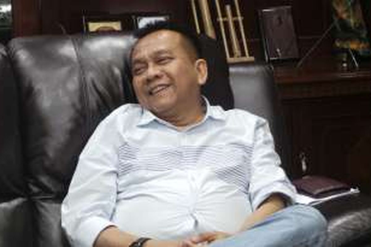 Wakil Ketua DPRD DKI Jakarta sekaligus Ketua DPD Gerindra DKI Jakarta Mohamad Taufik, saat ditemui di ruang kerjanya di lantai 9 Gedung DPRD DKI Jakarta, Selasa (23/8/2016).