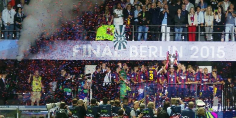 Barcelona menjuarai Liga Champions 2015. 