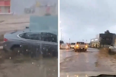 Arab Saudi Dilanda Hujan Lebat, Banjir Menerjang Madinah