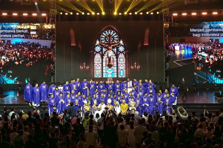 Jakarta Eucharistic Revival 2026 (JER 2026) di Plenary Hall JICC Senayan, Jakarta pada pada Sabtu (28/2/2026).