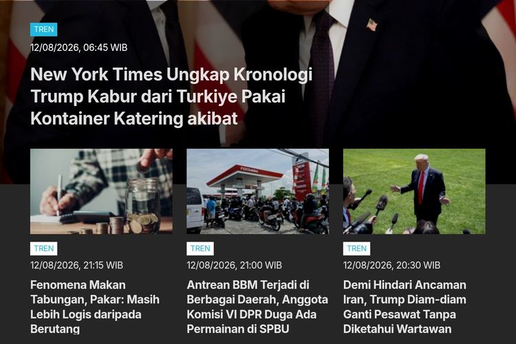 [POPULER TREN] Kronologi Trump Kabur dari Turkiye Pakai Kontainer Katering | Ada 