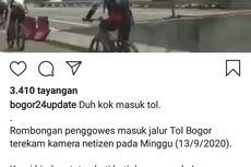 Polisi Usut Rombongan Pesepeda Masuk Tol Jagorawi