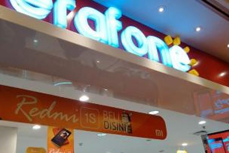 Gerai Erafone di Jakarta Barat yang menjual Redmi 1S.