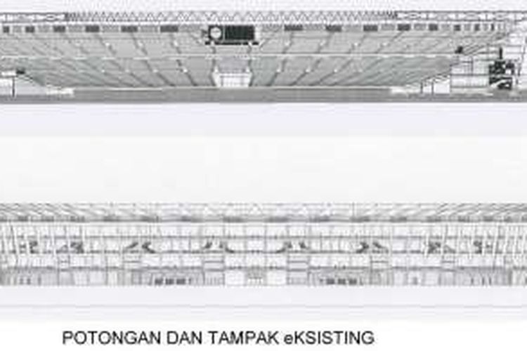 Rencana pengembangan Stadion Utama Gelora Bung Karno untuk penyelenggaraan Asian Games 2018. 