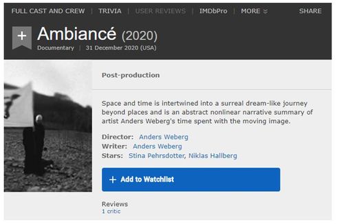 Ambiance, Film Berdurasi 720 Jam yang Bakal Tayang pada 2020