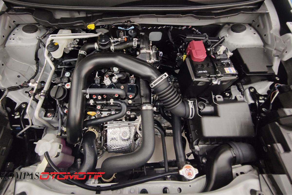 Ilustrasi mesin 3-silinder 1.000 cc turbo milik Daihatsu Rocky ADS