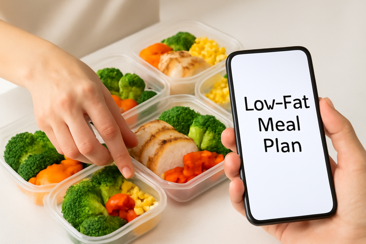 Foto Contoh Makanan Sehat Rendah Lemak untuk Meal Plan Generated AI