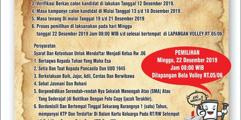 Pemilihan Rw Di Jatiasih Bekasi Calonnya Harus Setor Rp 15 Juta Untuk Biaya Pendaftaran