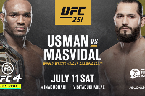 UFC 251, Kamaru Usman Samai Rekor Legenda Usai Kalahkan Jorge Masvidal