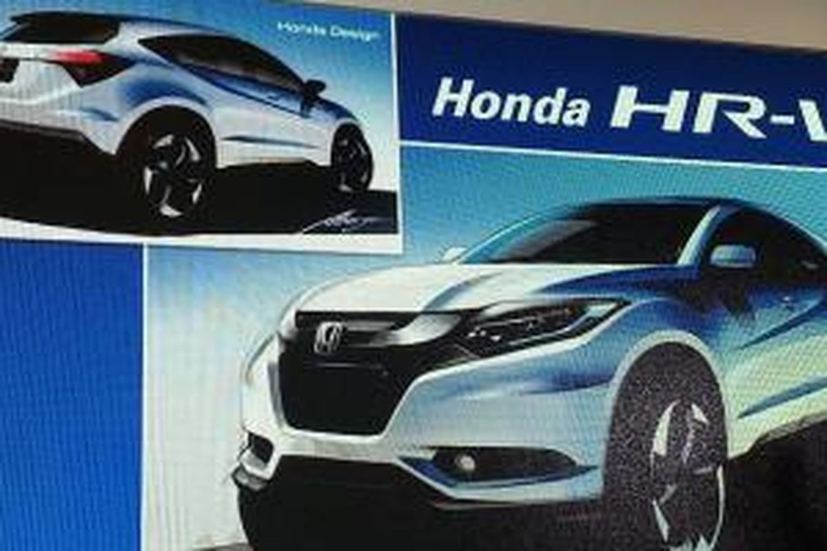 Sketsa desain Honda HR-V.