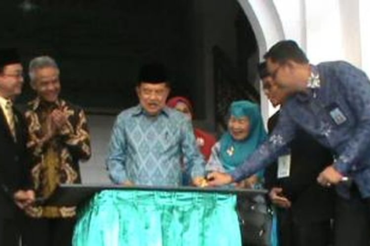 Wakil Presiden Jusuf Kalla di Ponpes Assalaam, Sukoharjo, Sabtu (8/8/2015).
