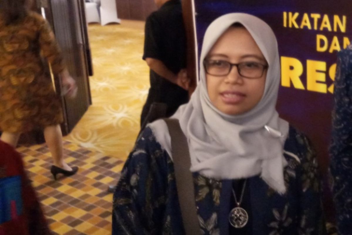 Ketum Iperindo pusat Eddy Kurniawan Logam bersama Sekretaris Iperindo Anita Puji Utami memberikan keterangan pers terkait perkembangan galangan kapal di tanah air yang mulai menurun