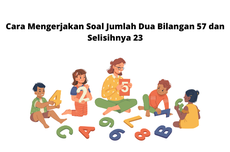 Cara Mengerjakan Soal Jumlah Dua Bilangan 57 dan Selisihnya 23