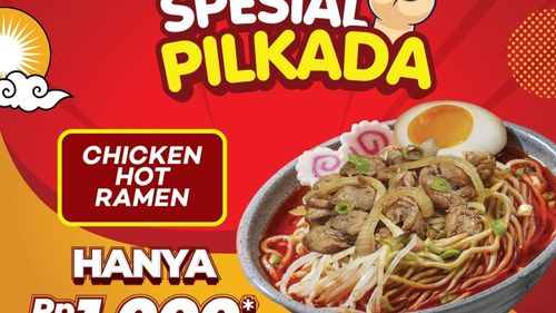 10 Promo Makanan Khusus Pilkada, Beli Ramen Cuma Bayar Rp 1.000
