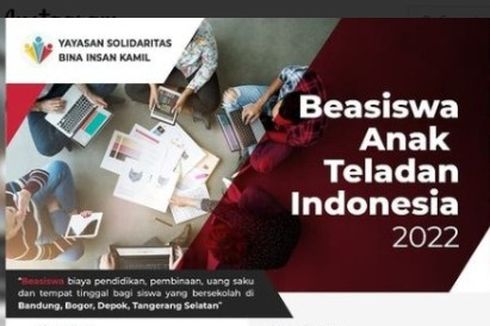 Beasiswa Anak Teladan Indonesia 2022 Dibuka, Ini Ketentuannya