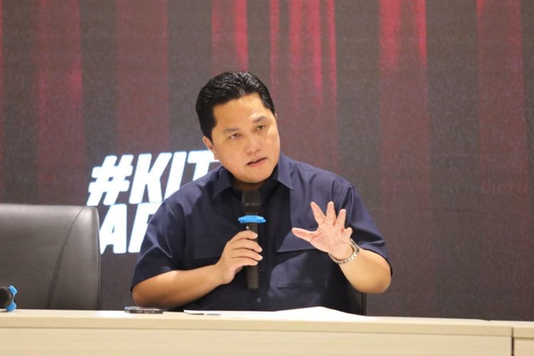 Ketua Umum PSSI Erick Thohir. Terkini, Erick Thohir ditetapkan sebagai ketua Komite Wasit PSSI periode kepengurusan 2023-2027.