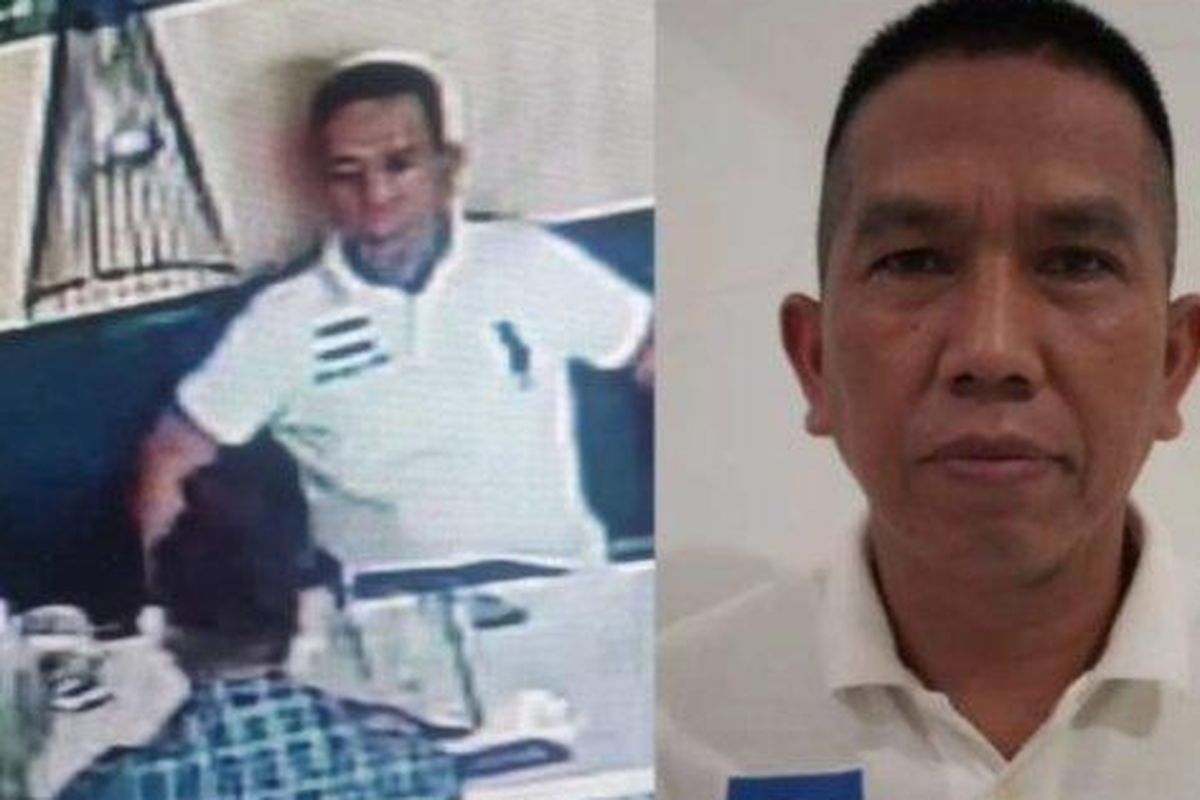 Momen saat AKBP Achiruddin Hasibuan terekam kamera sempat nongkrong di kafe.