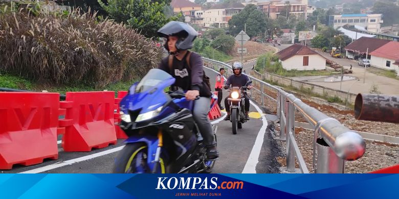 Sempat Ditutup Imbas Longsor, Akses Jalan Batu Tulis Bogor Sudah Bisa Dilintasi Motor