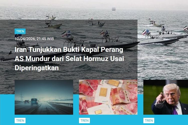 [POPULER TREN] Iran Tunjukkan Bukti Kapal Perang AS Mundur dari Selat Hormuz | Pakistan Buka Suara