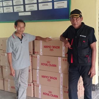 PT Royal Canin Indonesia mendukung pengamanan anjing liar di Sirkuit Mandalika dengan memberikan asupan khusus anjing sebanyak 628 kilogram (kg).