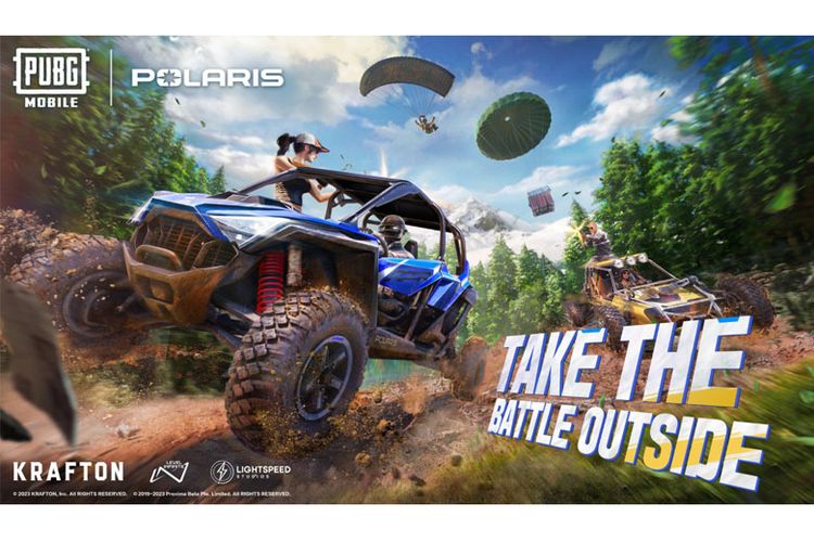 PUBG Mobile berkolaborasi dengan powersports global Polaris Inc untuk memperkenalkan dua kendaraan off-road baru ke medan pertempuran dalam permainan, Senin (16/1/2023).