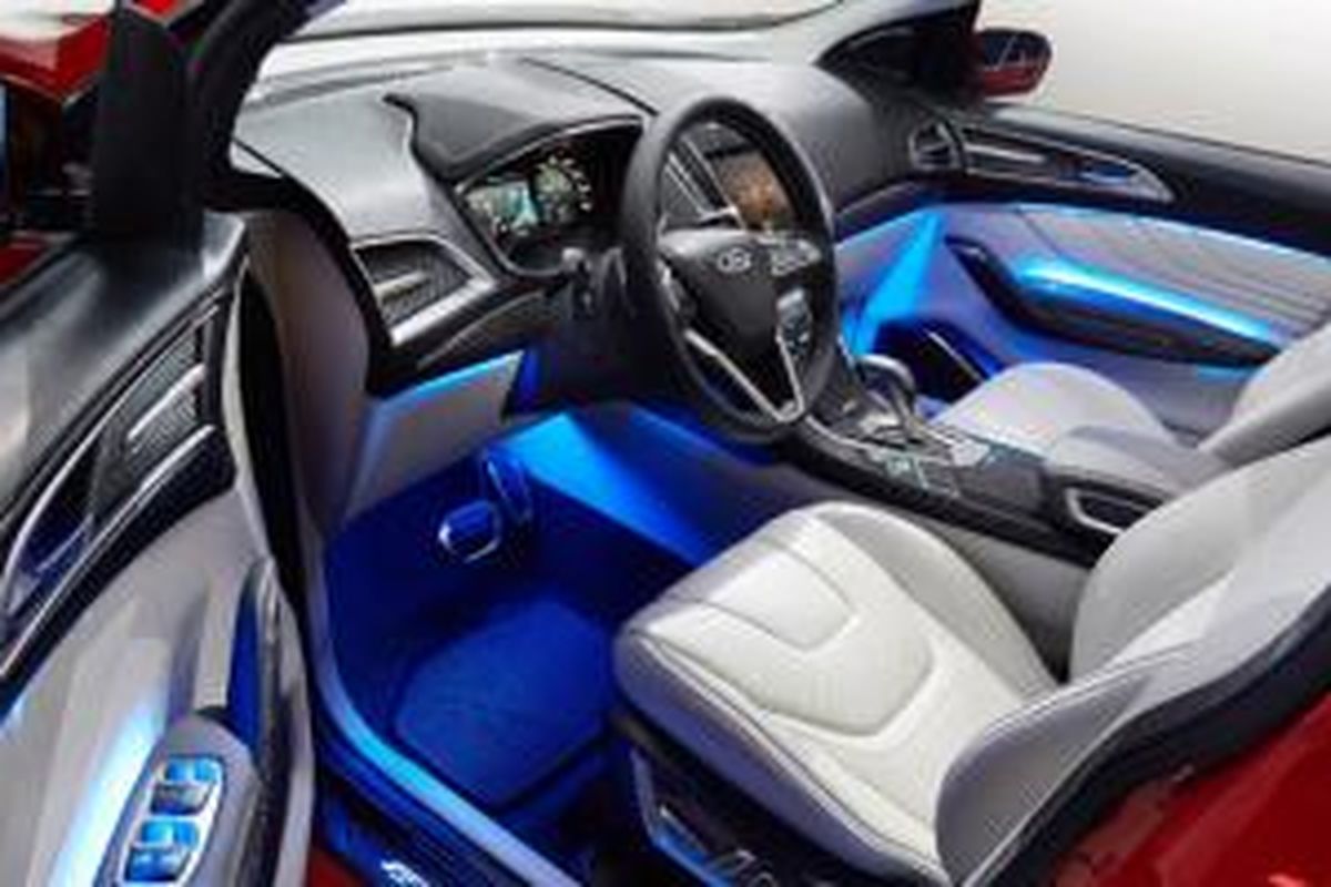 Interior mobil suatu saat nanti bisa berubah warna menyesuaikan mood.