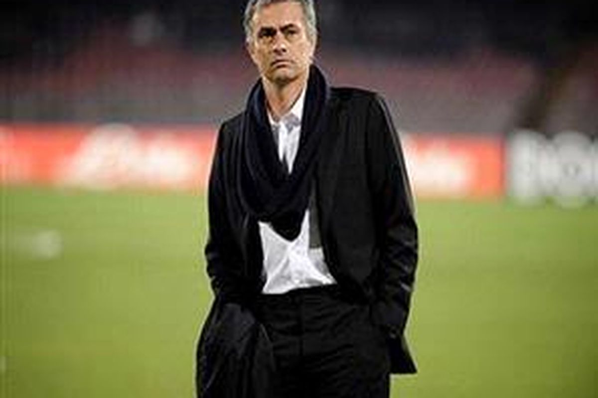 Pelatih Inter Milan, Jose Mourinho.