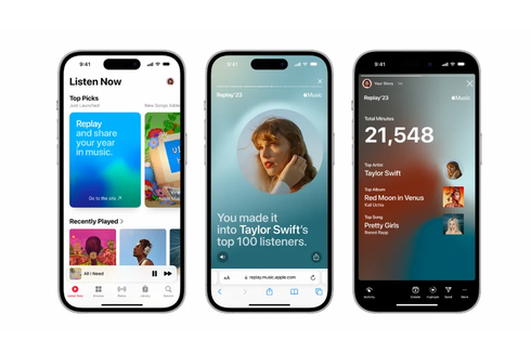 Apple Music Replay 2023 Hadir, Bisa Lihat Lagu Paling Sering Didengar Sepanjang Tahun