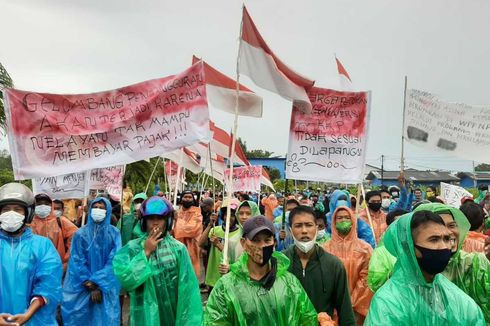 Ribuan Nelayan Kabupaten Sambas Kalbar Gelar Demo Tolak PP 85 Tahun 2021