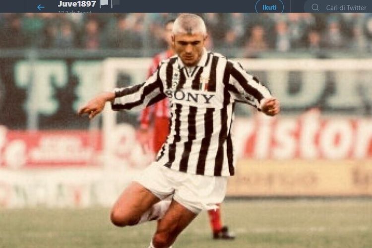Striker Juventus era 90-an, Fabrizio Ravanelli.