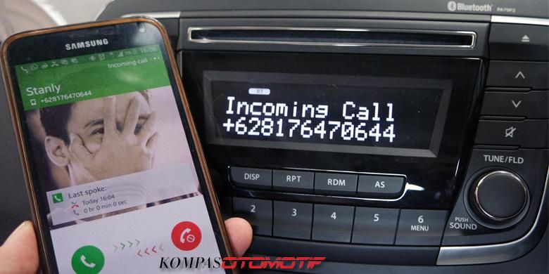 Koneksi ponsel ke headunit Suzuki Ciaz.