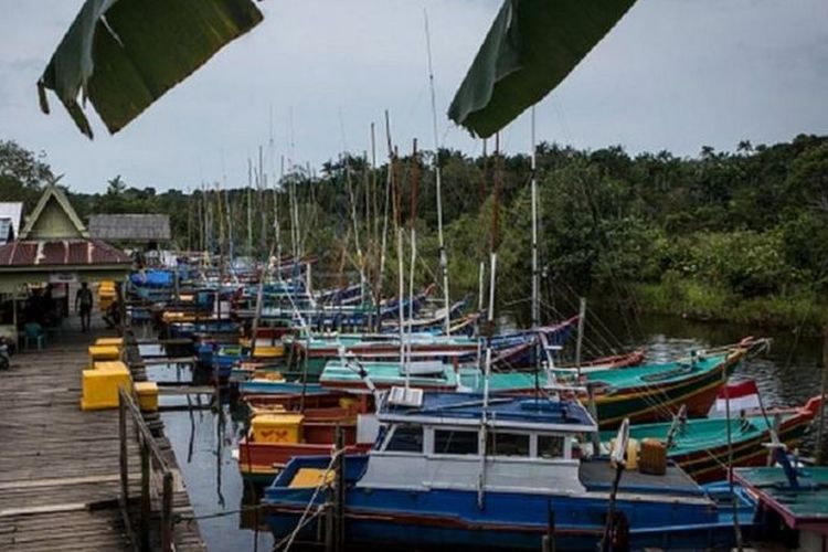 Kapal-kapal nelayan di Natuna.