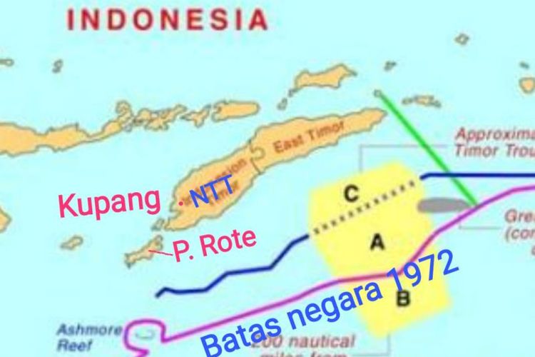 Peta Pulau Pasir.