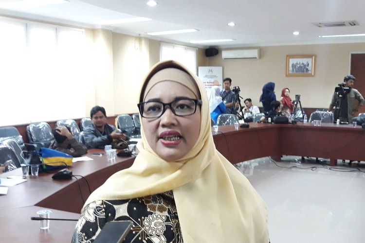 Komisioner KPAI Retno Listyarti di kantor KPAI, Menteng, Jakarta Pusat, Kamis (26/9/2019).