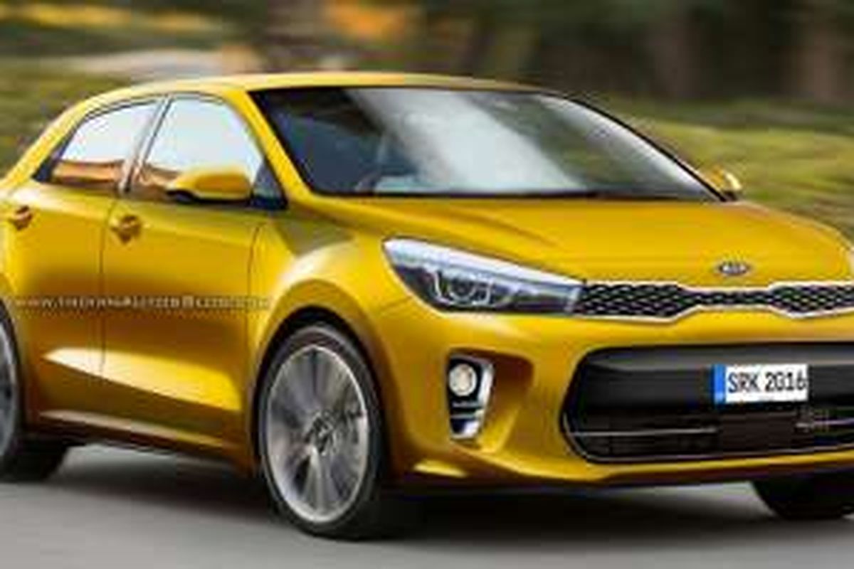 Hasil rekayasa digital All New KIa Rio.