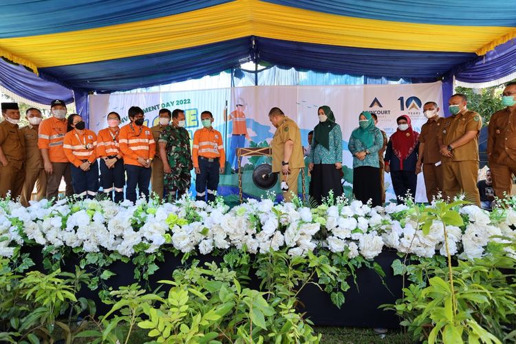 Pembukaan acara Hari Lingkungan Hidup 2022 di SMKN 2 Pertambangan Batangtoru.