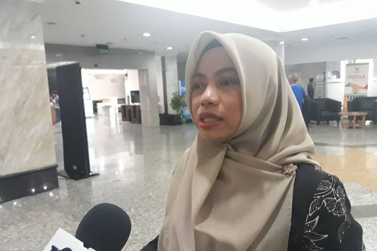 Direktur Eksekutif Perludem Titi Anggraini di Gedung MK, Jakarta Pusat, Selasa (12/11/2019).