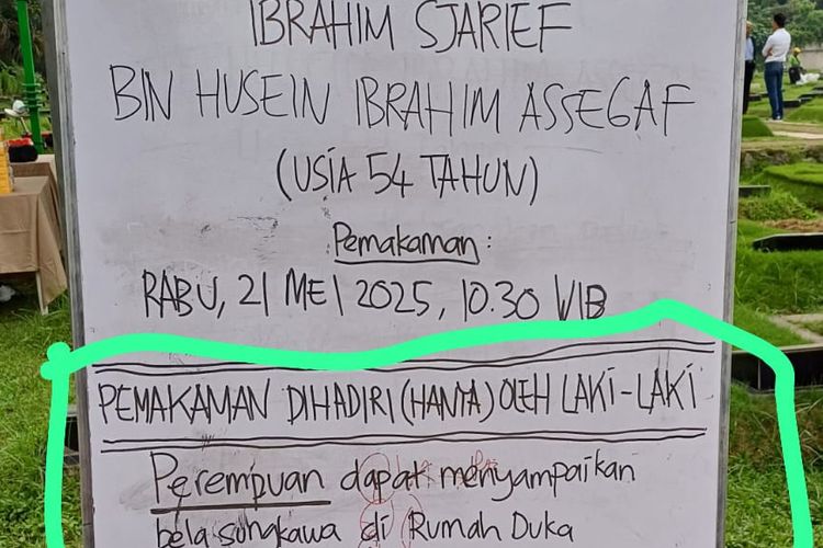Pemakaman Suami Najwa Shihab Hanya Dihadiri Kaum Pria