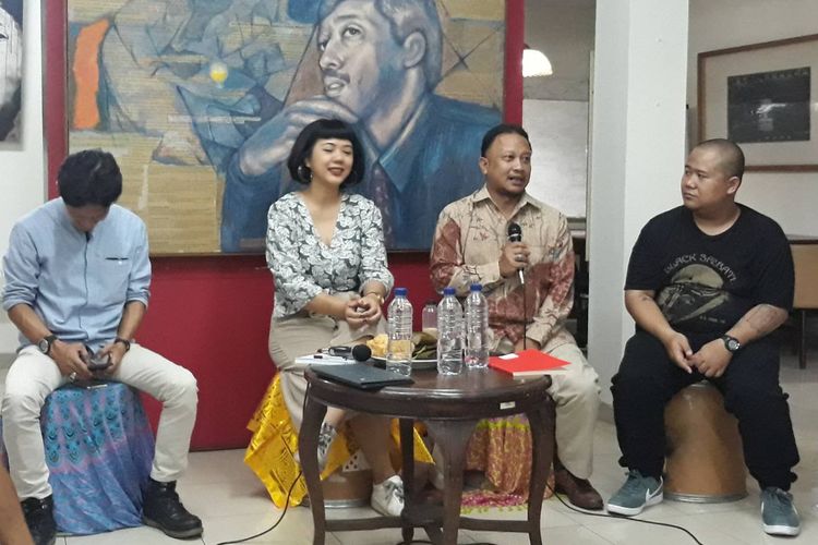 Diskusi di kantor Komisi untuk Orang Hilang dan Korban Tindak Kekerasan (KontraS), Jakarta Pusat, Jumat (20/9/2019).