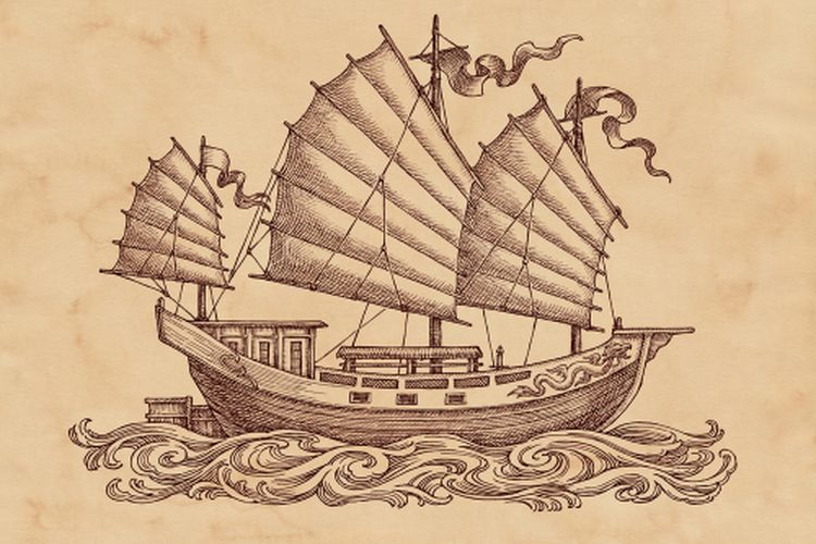 Ilustrasi Kapal Kuno China