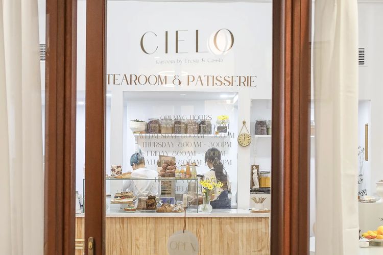 Cielo Tearoom & Patisserie, salah satu tempat bersantai sambil minum teh di Australia.