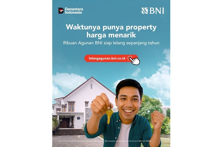 BNI menghadirkan program lelang aset agunan yang akan digelar sepanjang 2025. 