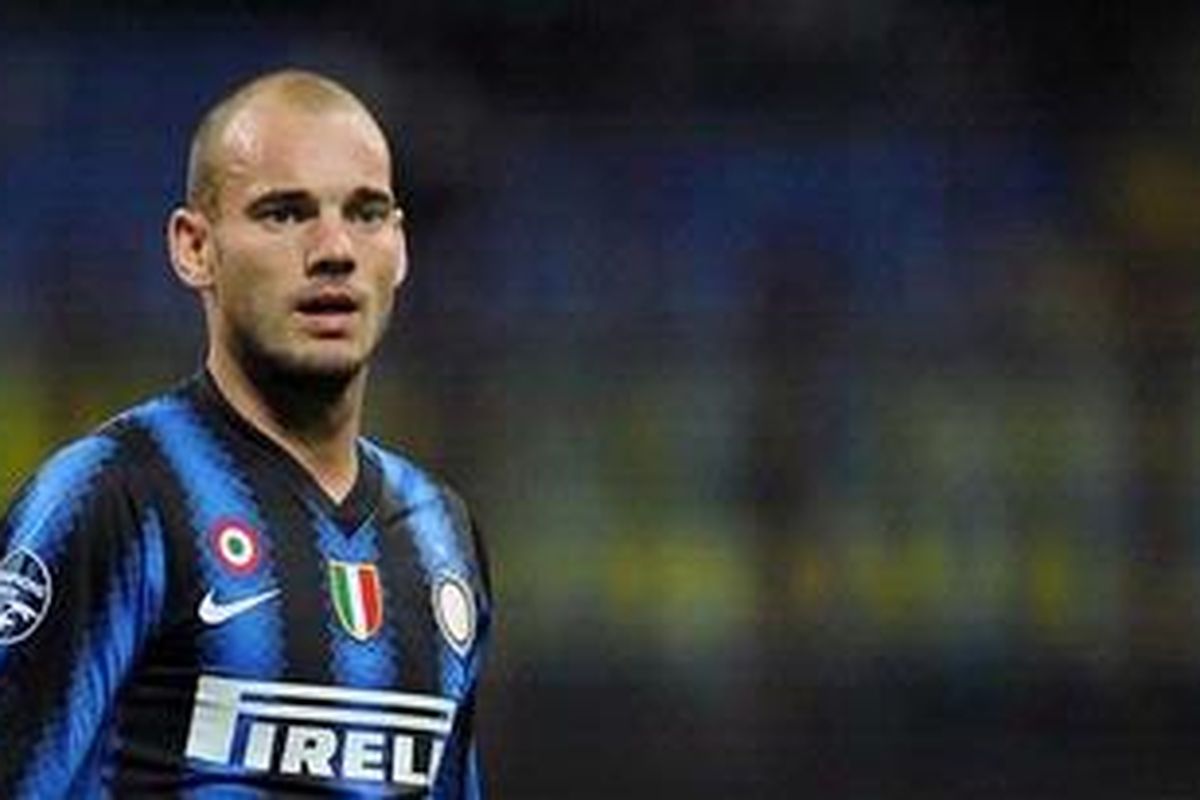 Playmaker Inter Milan, Wesley Sneijder.