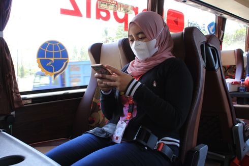 Kesadaran Penumpang Bus Pakai Safety Belt Masih Rendah