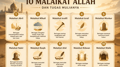 10 Nama Malaikat Allah dalam Islam Lengkap dengan Tugas, Sifat, dan Cirinya