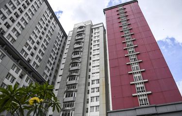 Suasana dari Tower 8 Rumah Sakit Darurat COVID-19 (RSDC) Wisma Atlet Pademangan, Jakarta, Selasa (15/6/2021). Satuan tugas penanganan COVID-19 bersama Pemerintah Provinsi DKI Jakarta akan membuka tower 8 RSDC Wisma Atlet Pademangan dengan menyediakan tempat perawatan bagi pasien terkonfirmasi positif COVID-19 sebanyak 1.569 tempat tidur.